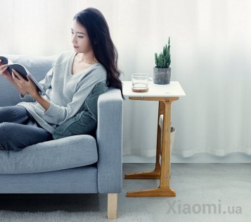 Столик Zen`s Bamboo Multifunctional Sofa Table White